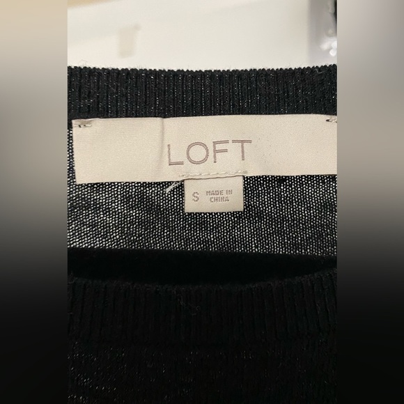 Loft Sweater Front Blouse Back Top Size Small - Picture 6 of 6